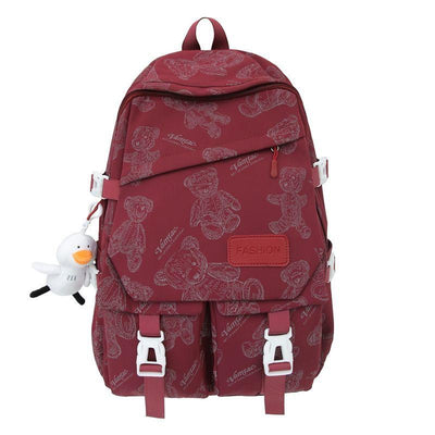 Teddy print Backpack