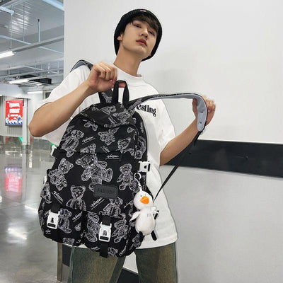 Teddy print Backpack