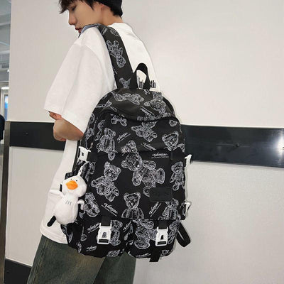 Teddy print Backpack