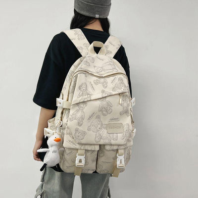 Teddy print Backpack