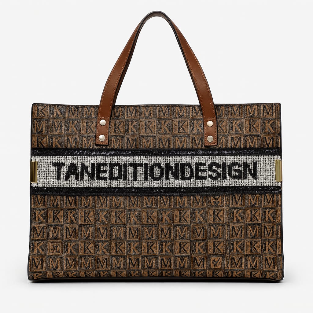 Designer Monogram Tote Bag