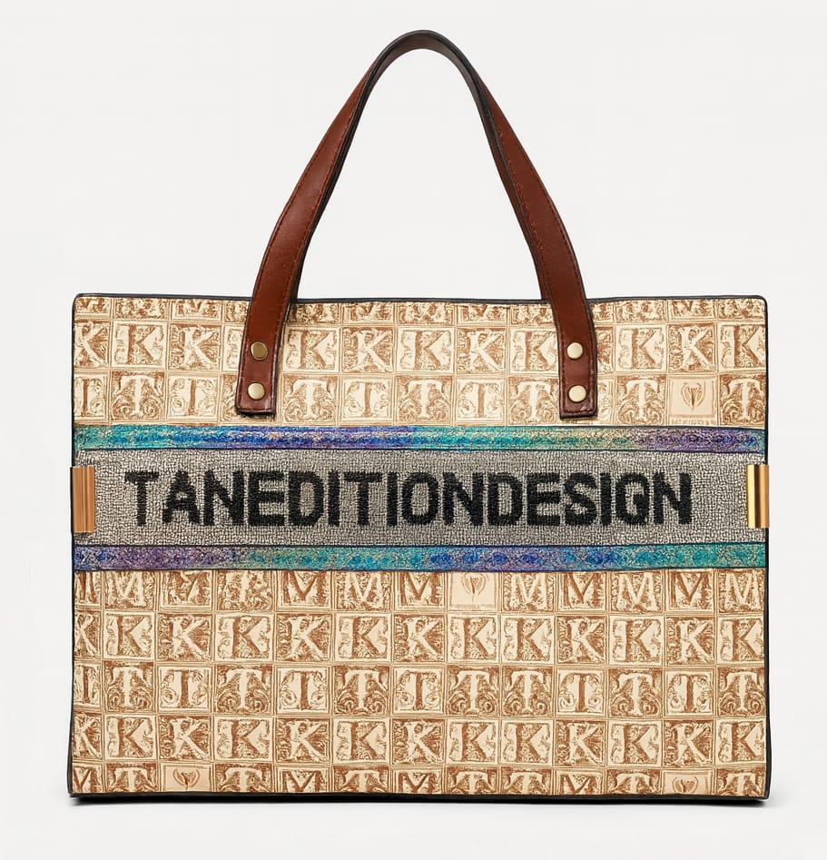 Designer Monogram Tote Bag