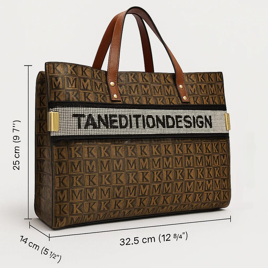 Designer Monogram Tote Bag