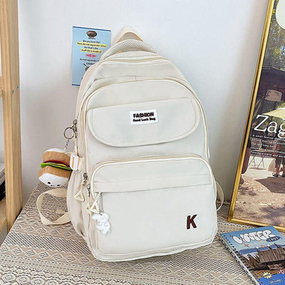 White Fashion Backpack