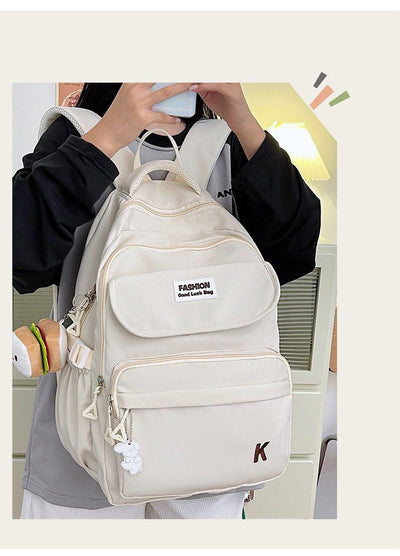 White Fashion Backpack
