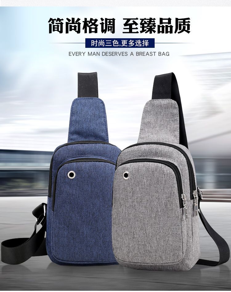 Blue/Grey Crossbody Sling Bag