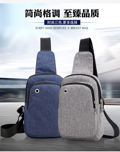 Blue/Grey Crossbody Sling Bag