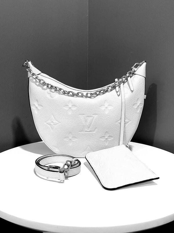 Louis Vuitton Embossed Leather Handbag