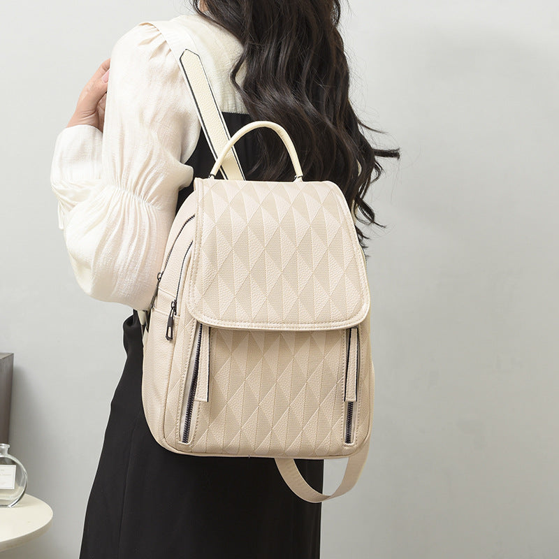 Ladies Korean Stylish Leather Backpack