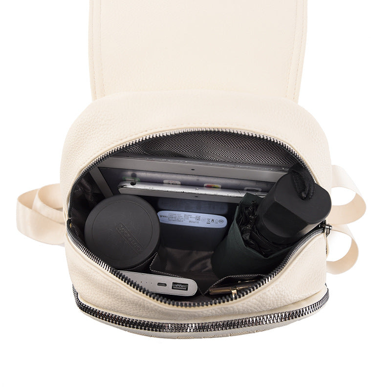 Ladies Korean Stylish Leather Backpack