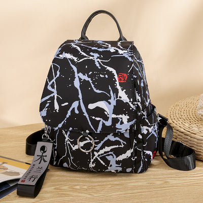 Stylish university backpack with side sholder strap